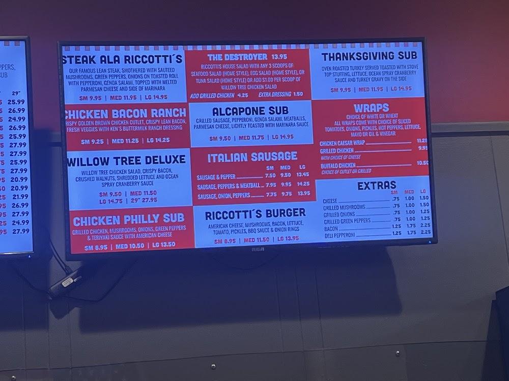 Riccotti's West Warwick Menu image 1